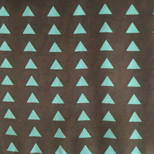 Green Geometrical Print Modal Satin Fabric 19967