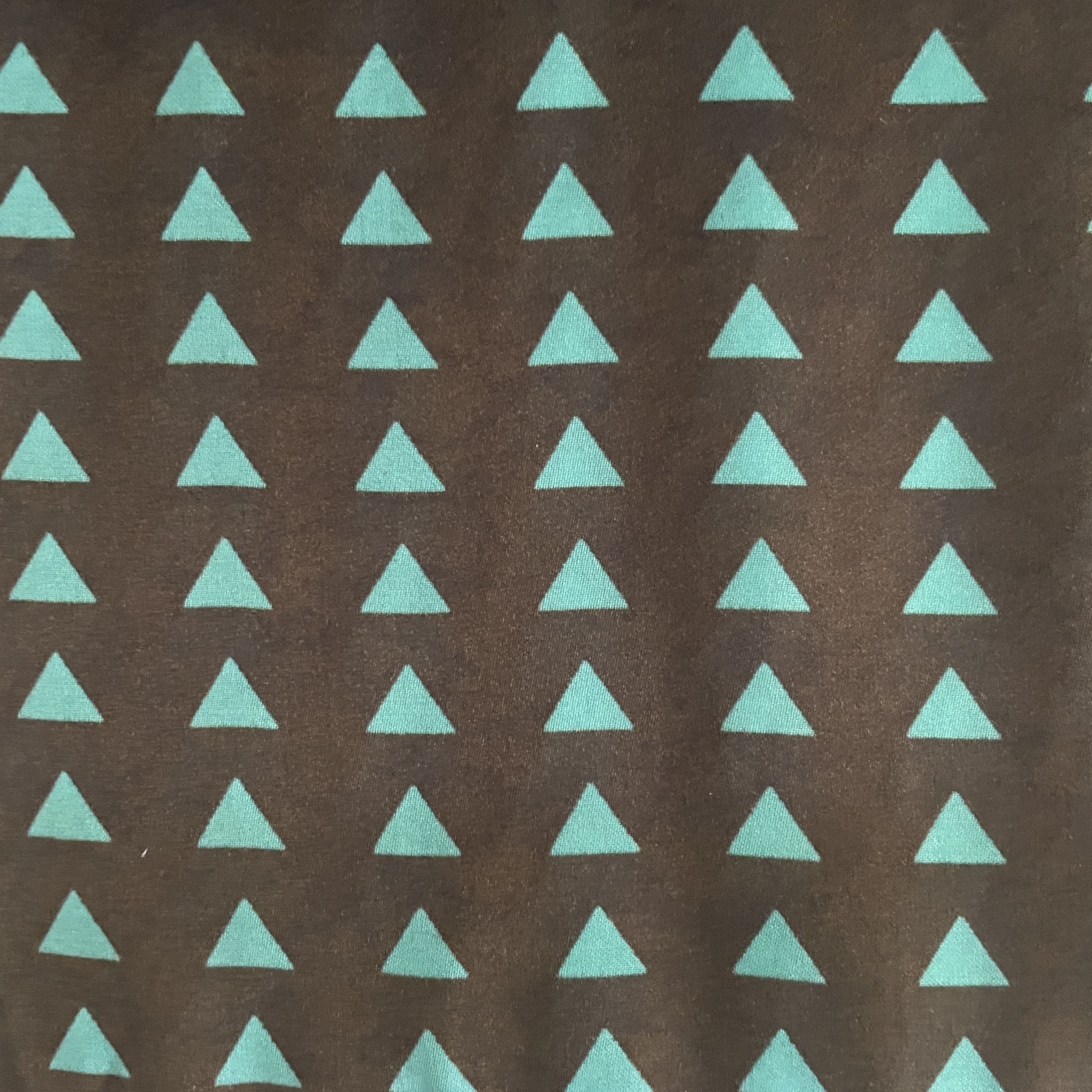 Green Geometrical Print Modal Satin Fabric 19967