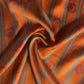 Orange Floral Print Modal Satin Fabric 19969