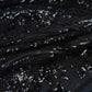 Black Sequins Embroidery Net Fabric 19982