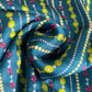 Blue Geometrical Print Modal Satin Fabric
