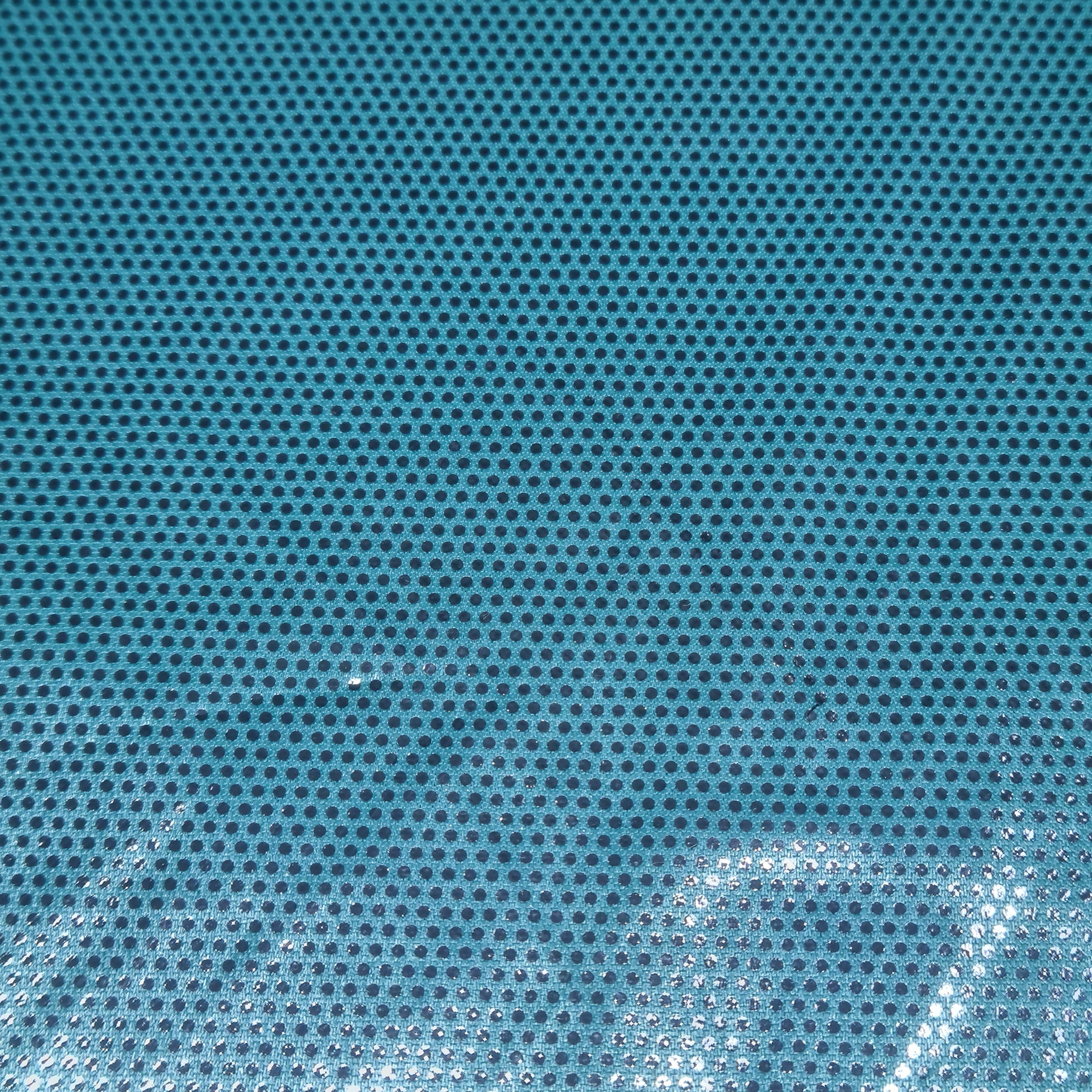 Aque Blue Imported Shimmer Foil Knit Lycra Fabric - TradeUNO