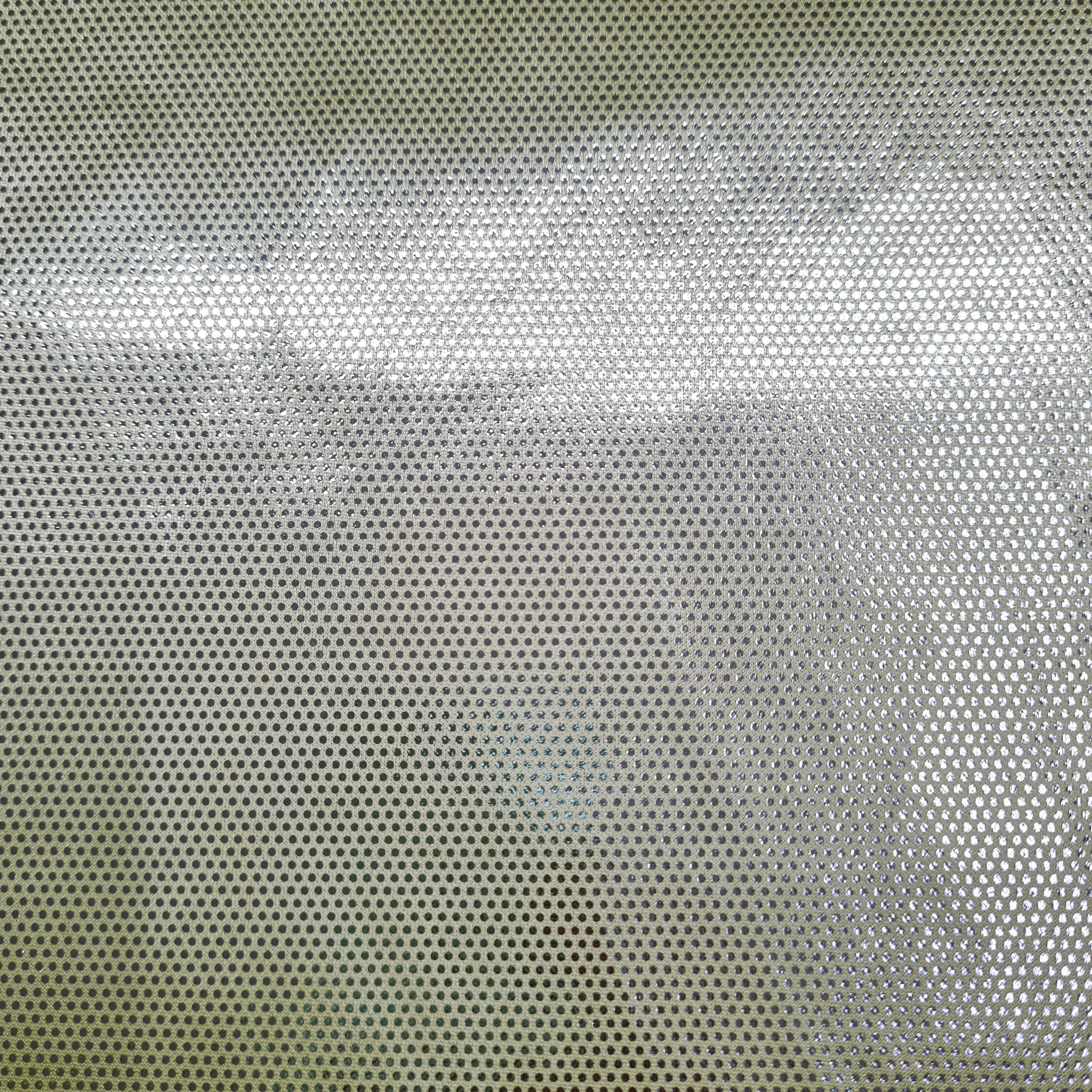 Pastel Yellow Imported Shimmer Foil Knit Lycra Fabric - TradeUNO