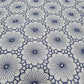 White & Purple Floral Thread Embroidery Cotton Fabric - TradeUNO
