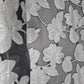Black & Silver Floral Organza Jacquard Fabric