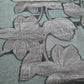 Black & Brown Floral Organza Jacquard Fabric - TradeUNO