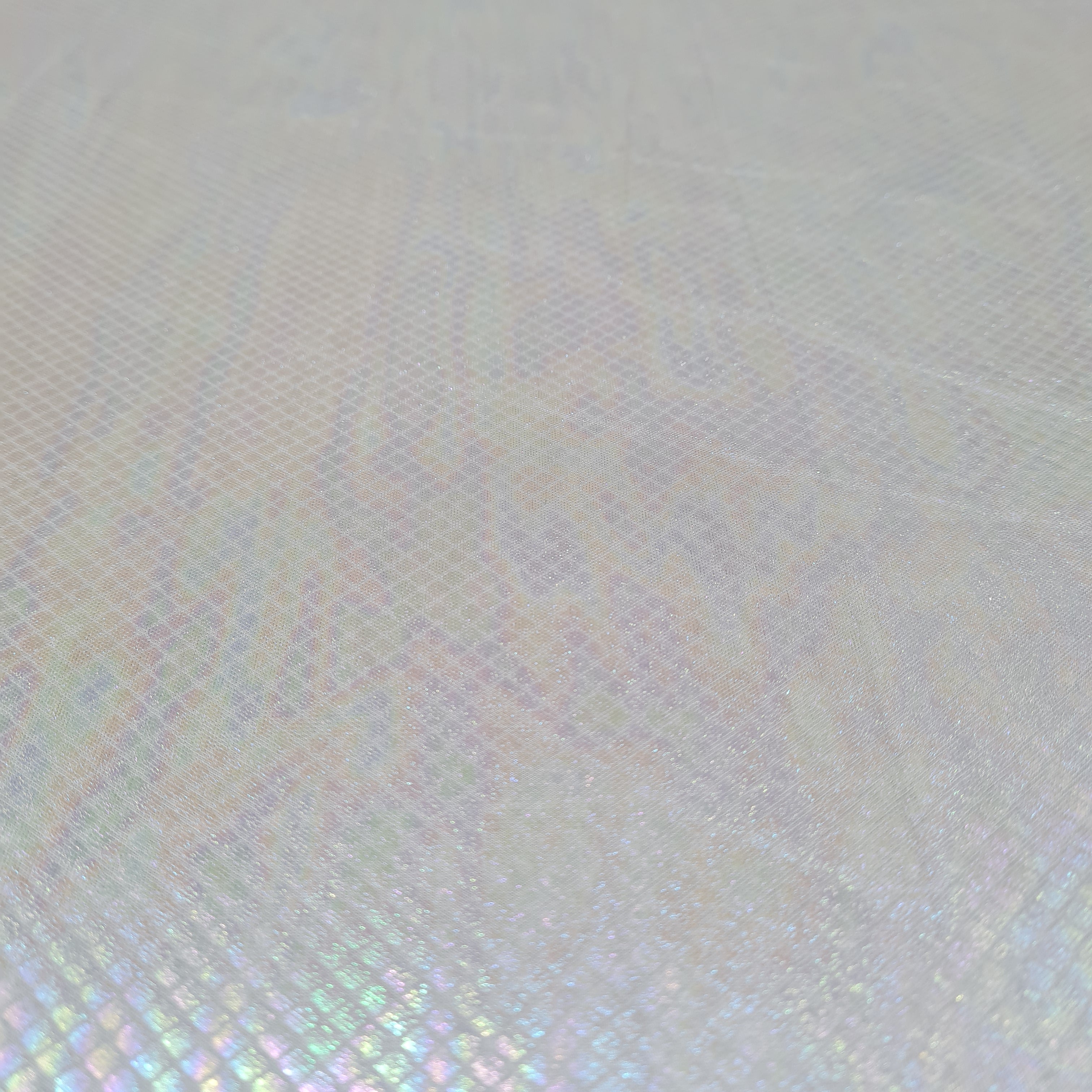 Sea Green Geometerical D Rainbow With Lurex Knit Lycra Fabric - TradeUNO
