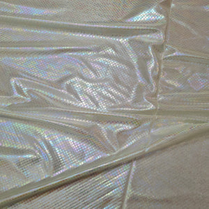 Light Green Geometerical 3D Rainbow With Lurex Knit Lycra Fabric - TradeUNO