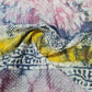 Pink Batik Print Sequence Embroidery Cotton Fabric - TradeUNO