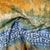 Orange Batik Print Sequence Embroidery Cotton Fabric - TradeUNO