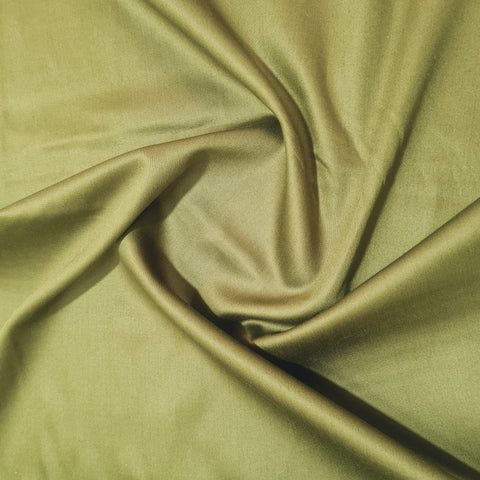Army Solid Cotton Satin Fabric - TradeUNO