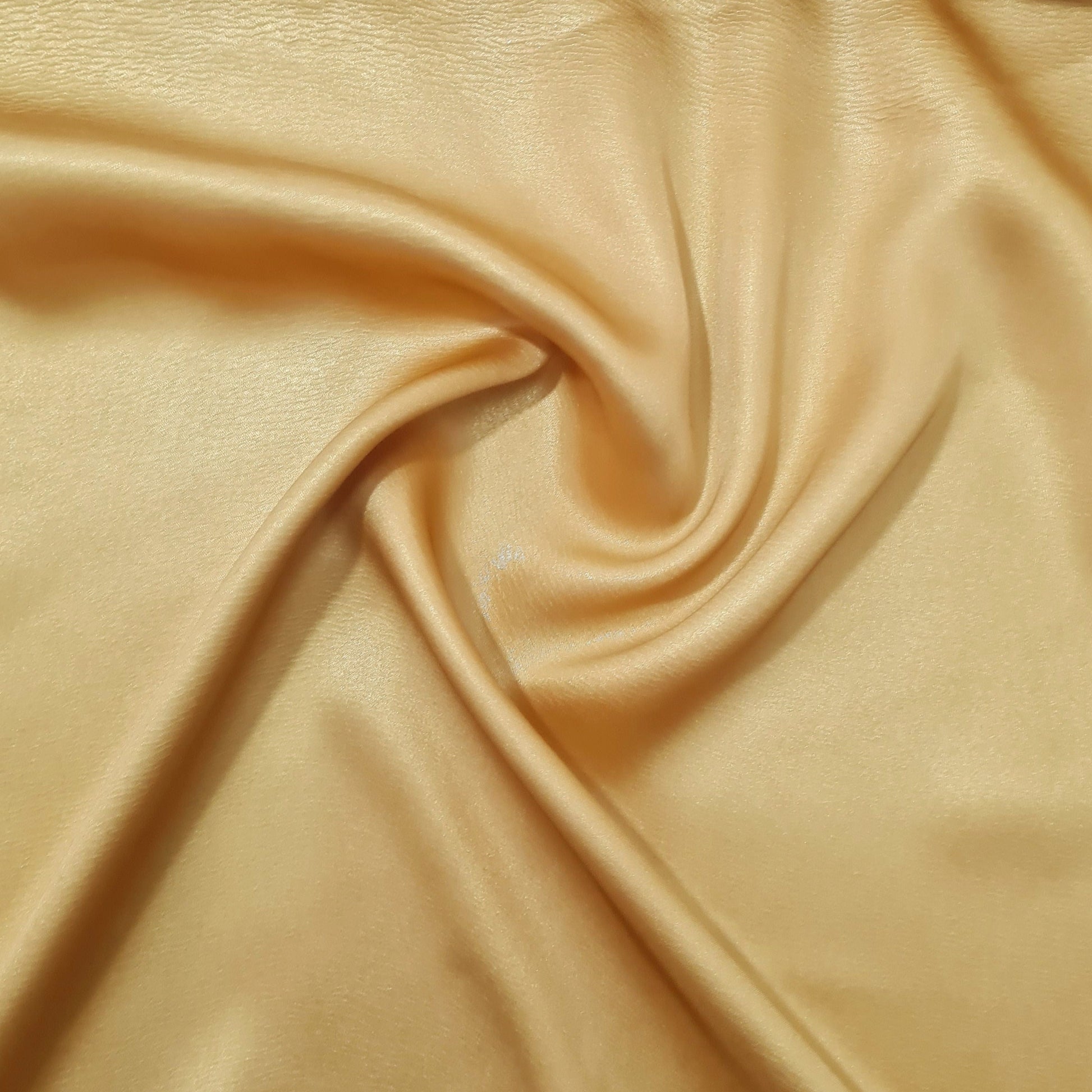 Golden Solid Gold Shimmer Georgrette Satin - TradeUNO