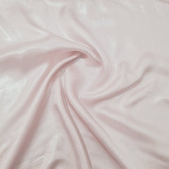 Light Pink Solid Silver Shimmer Georgrette Satin - TradeUNO