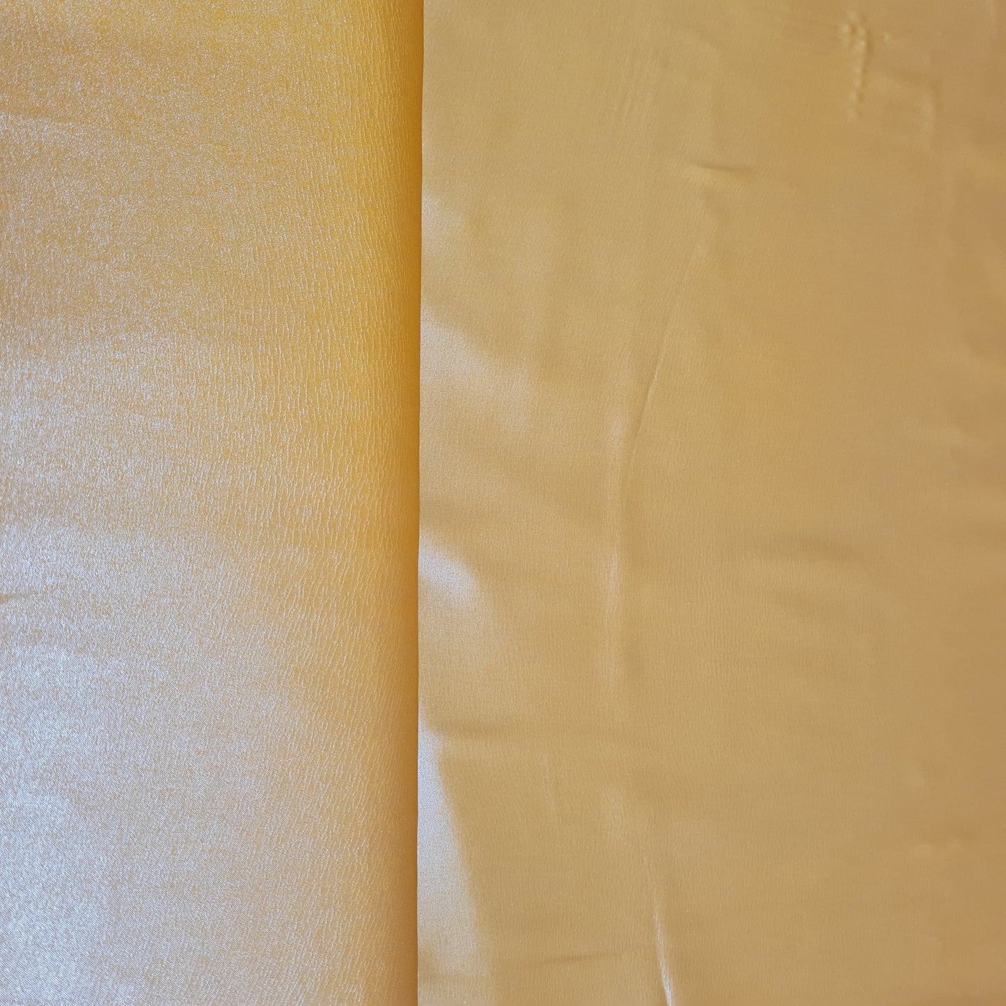 Amber Orange Solid Gold Shimmer Geogrette Satin