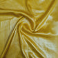 Mustard Solid Silver Shimmer Georgrette Satin - TradeUNO