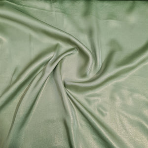 Green Solid Gold Shimmer Georgrette Satin - TradeUNO
