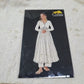 Off White Floral Sequence Embroidery Dyeable Cotton Fabric - TradeUNO