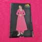 Magenta Pink Embroidery Cotton Fabric - TradeUNO