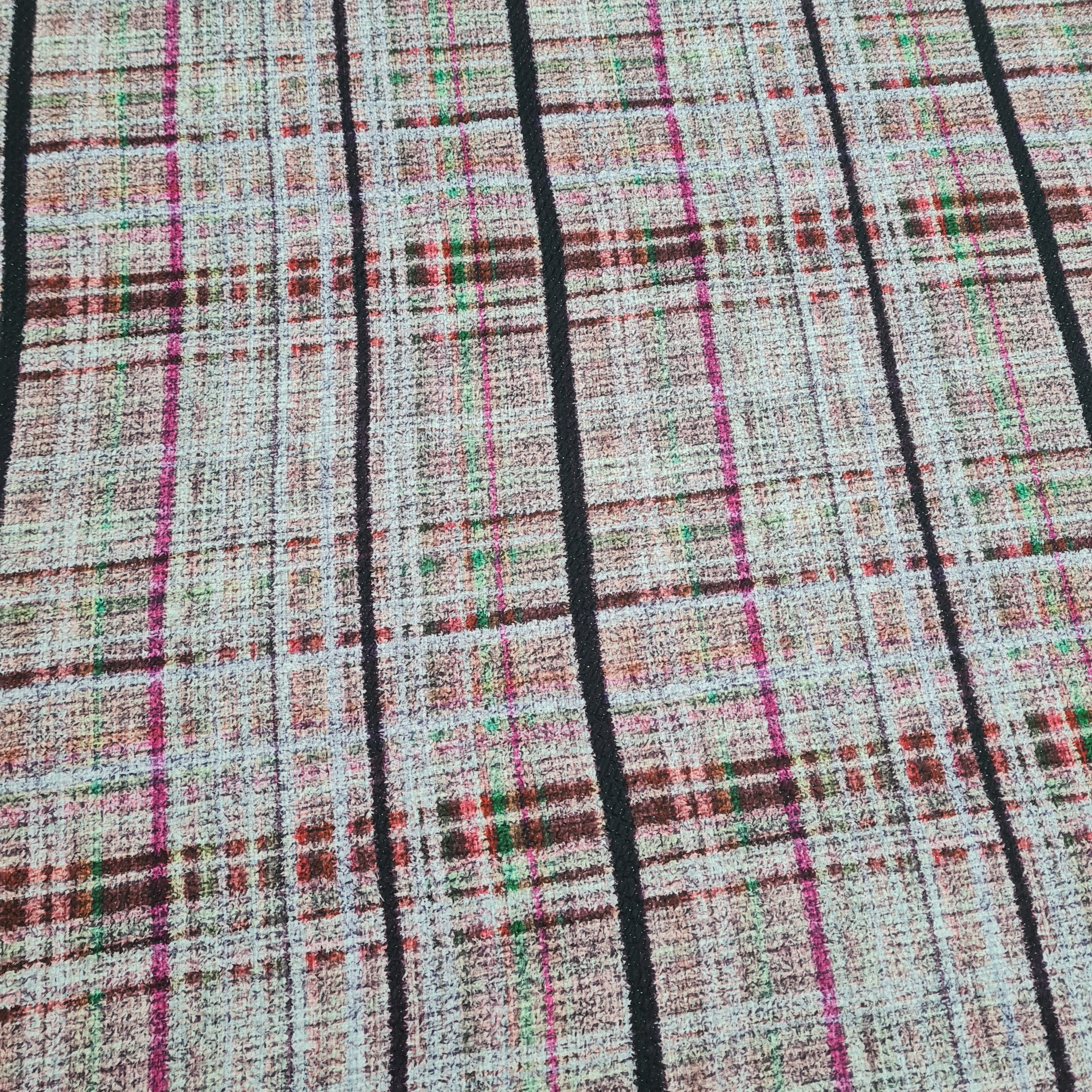 Pink Embrossed Satin Fabric - TradeUNO