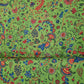 Green Floral Hand Embroidery Modal Satin Fabric - TradeUNO