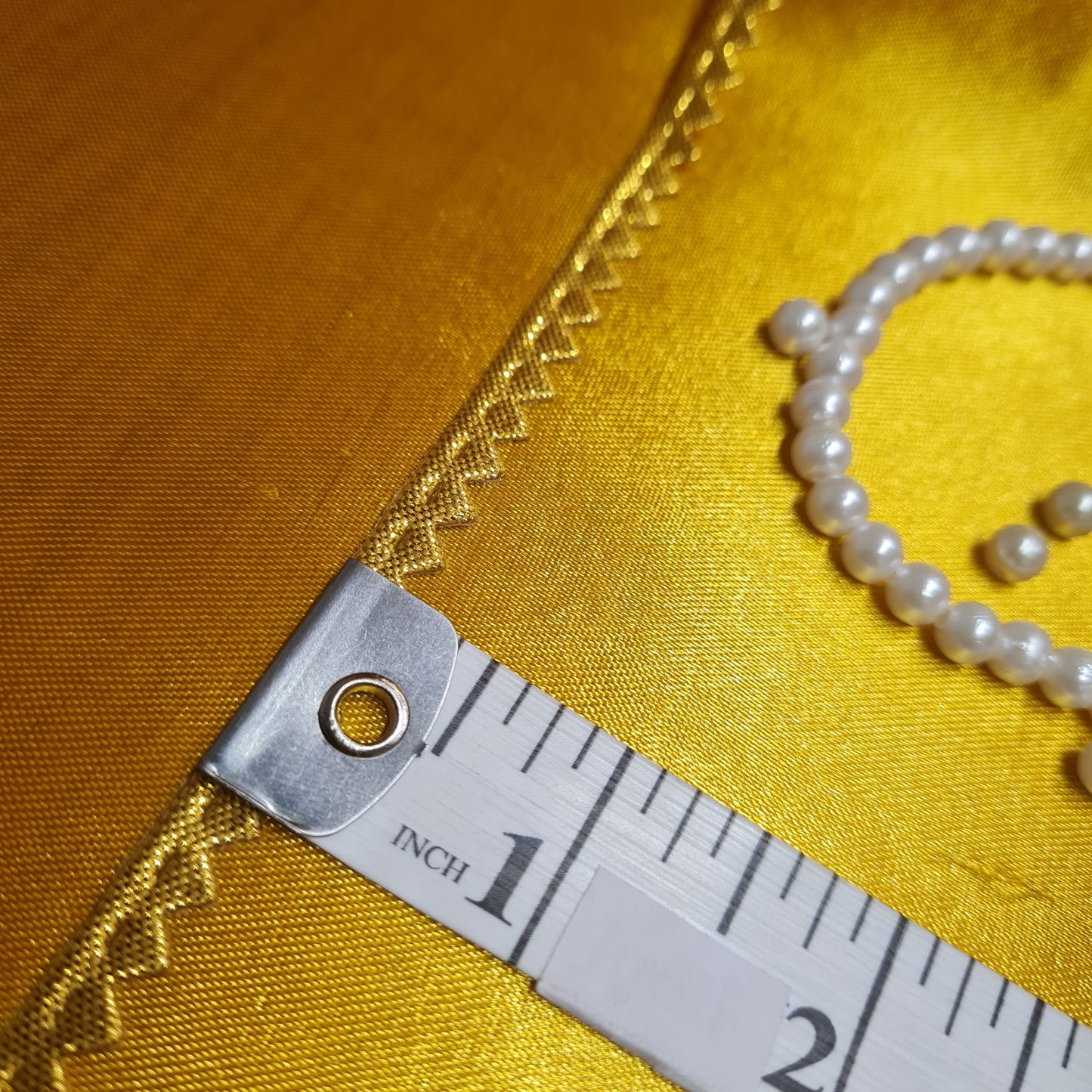 Classic Bright Gold Chevron Piping Lace