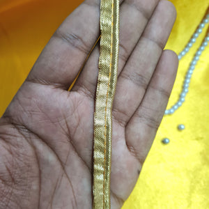 Classic Dull Gold Piping Satin Lace