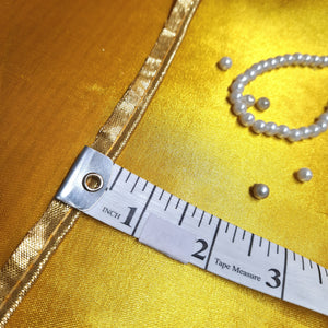Classic Dull Gold Piping Satin Lace