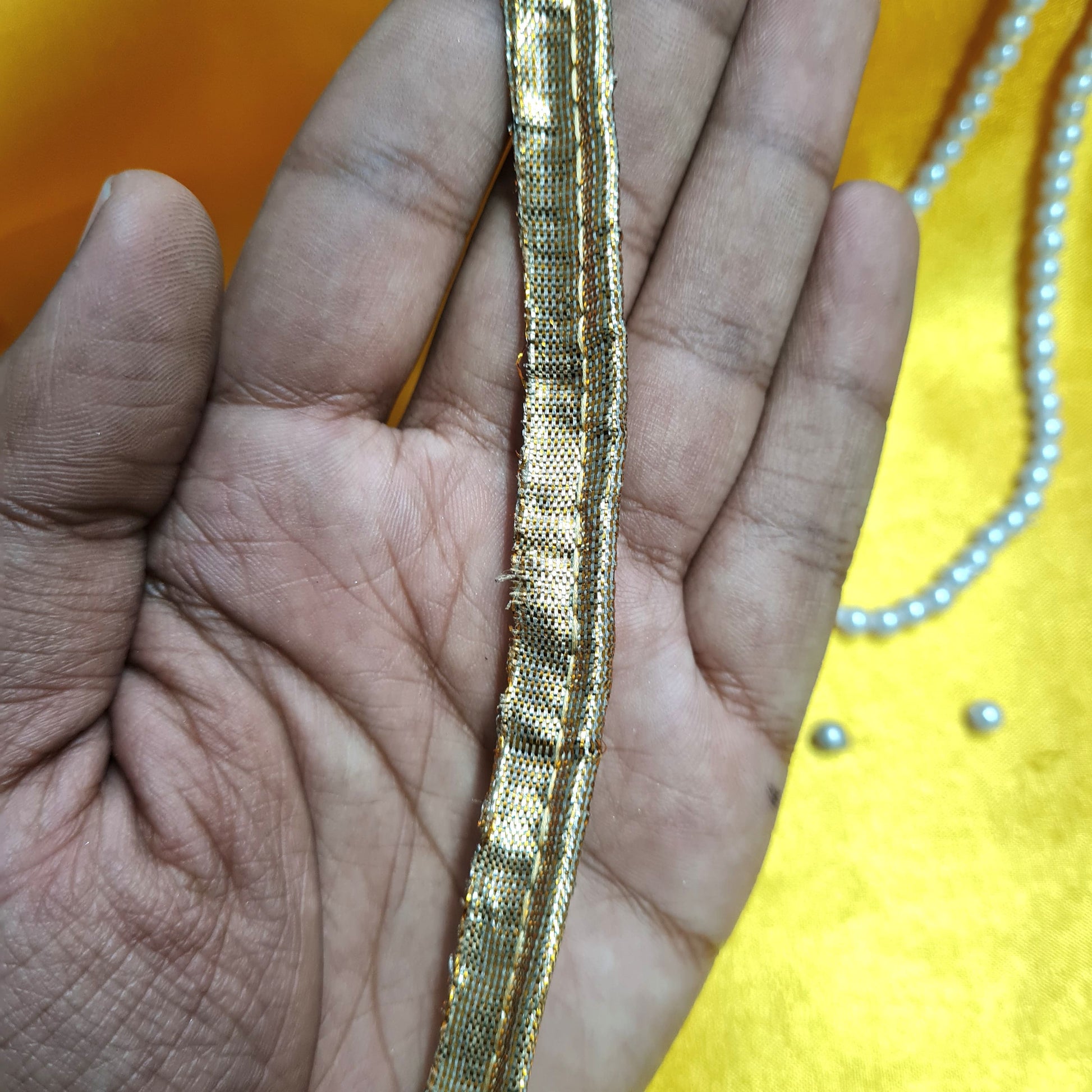 Classic Copper Piping Satin Lace