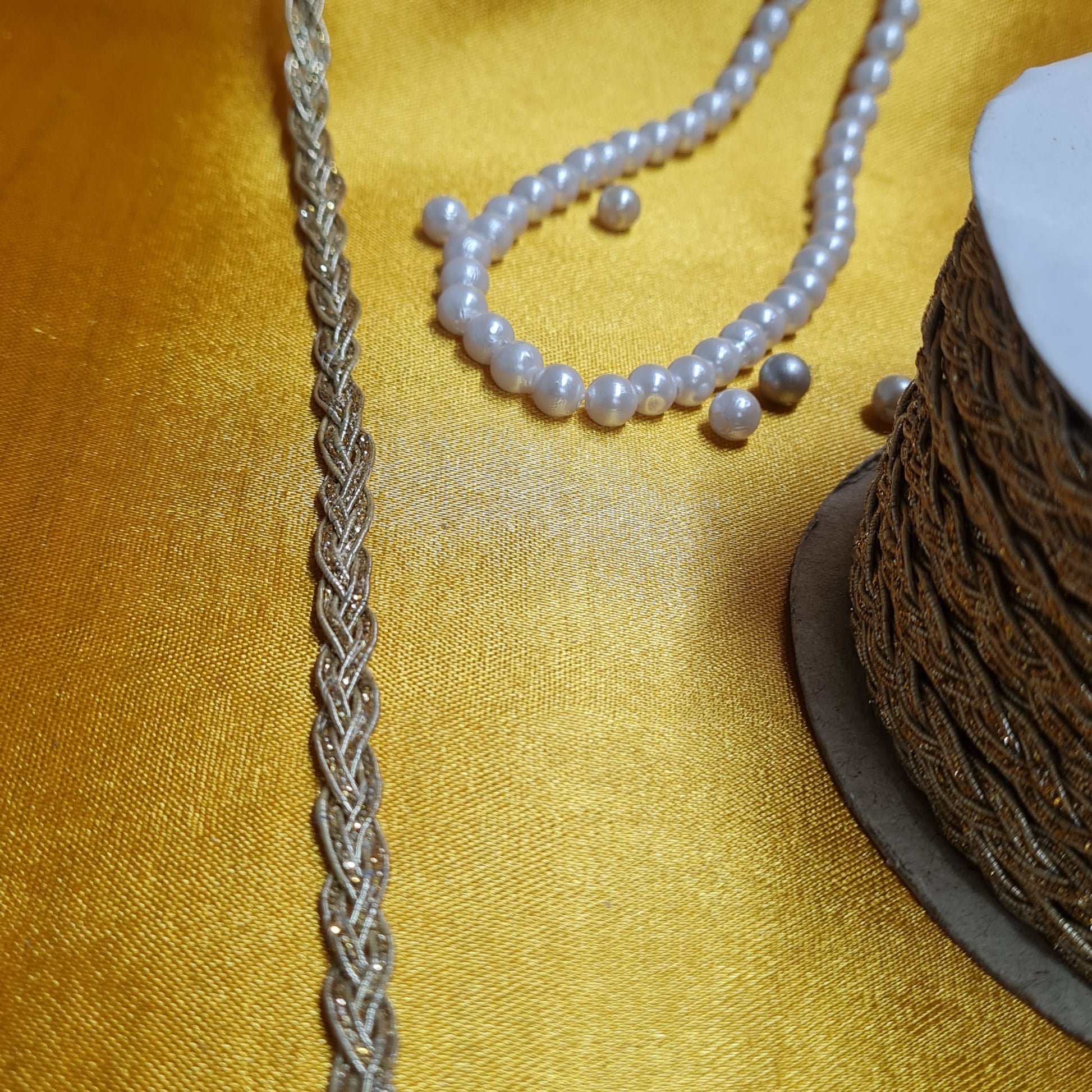 Classic Dull Gold Double Sided Lace