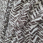 Premium Cream Brown Chevron Print Gota Work Cambric Cotton Fabric