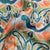 Exclusive Satin Georgette Green Multicolor Abstract Print Fabric