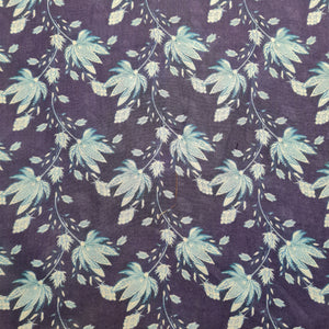 Exclusive Cambric Cotton Dark Blue Floral Print FabricExclusive Dark Blue Floral Print Satin Georgette Fabric