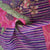 Primium Purple Floral Print Linen Organza Fabric