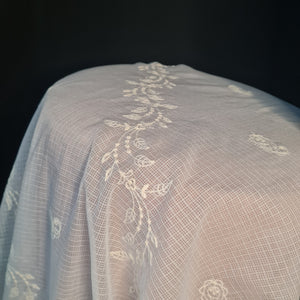 Premium Off White Creame Traditional Embroidery Kota Dupatta