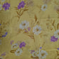 Premium Yellow Floral Print Organza Fabric