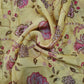 Premium Yellow Chintz Print Organza Fabric