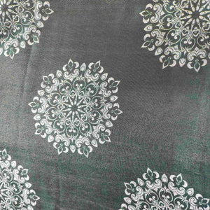 Dark Green Traditional Print Pure Tissue Fabric MTF-21281 – image 2 of 3