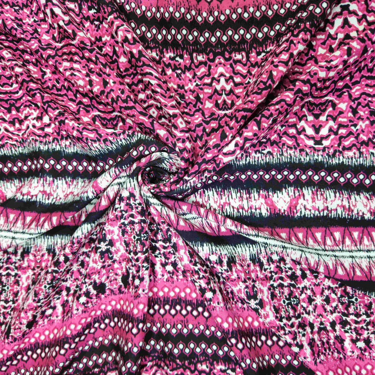 Black Abstract Print Muslin Fabric TU-1541 – image 3 of 3