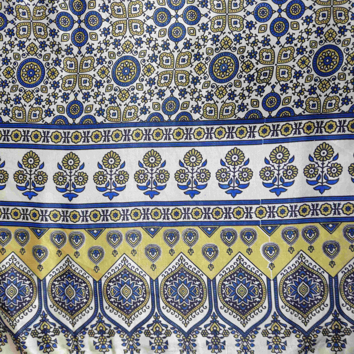 Cream Ajrakh Print Mashru Silk Fabric EEG-28366 – image 2 of 3