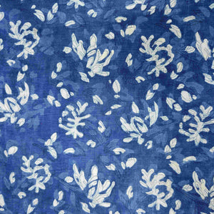 Indigo Abstract Print Cotton Linen Fabric SCF-24196 – image 2 of 3