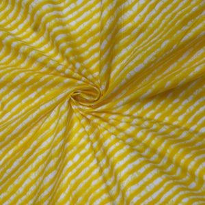Yellow Lehriya Print Cotton Fabric TU-4178 – image 3 of 3