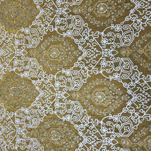 Olive Green Geometrical Sequins Embroidery Dyeable Tissue SF-16253 – image 2 of 3