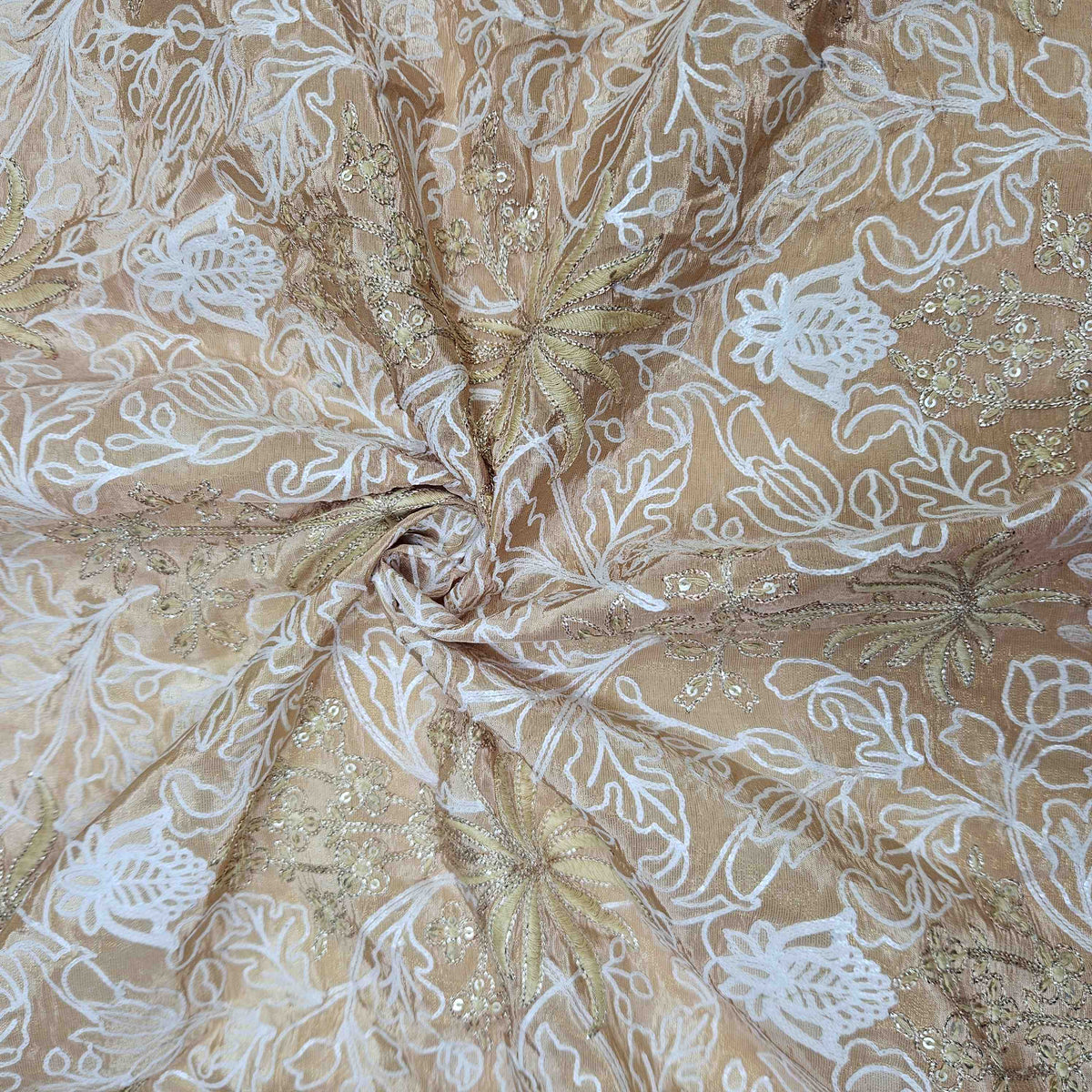 Orange Flower Sequins Dyeable Tissue SF-16260 – image 3 of 3