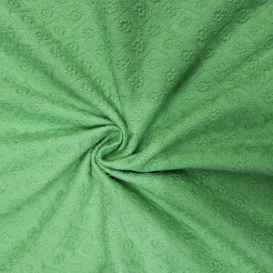 Green Floral Embroidery Cotton Schiffli SKE-11915 – image 3 of 3