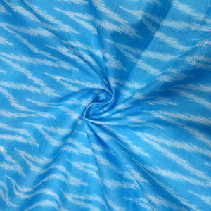 Sky Blue & White Ikat Print Cotton GT-8918 – image 3 of 3