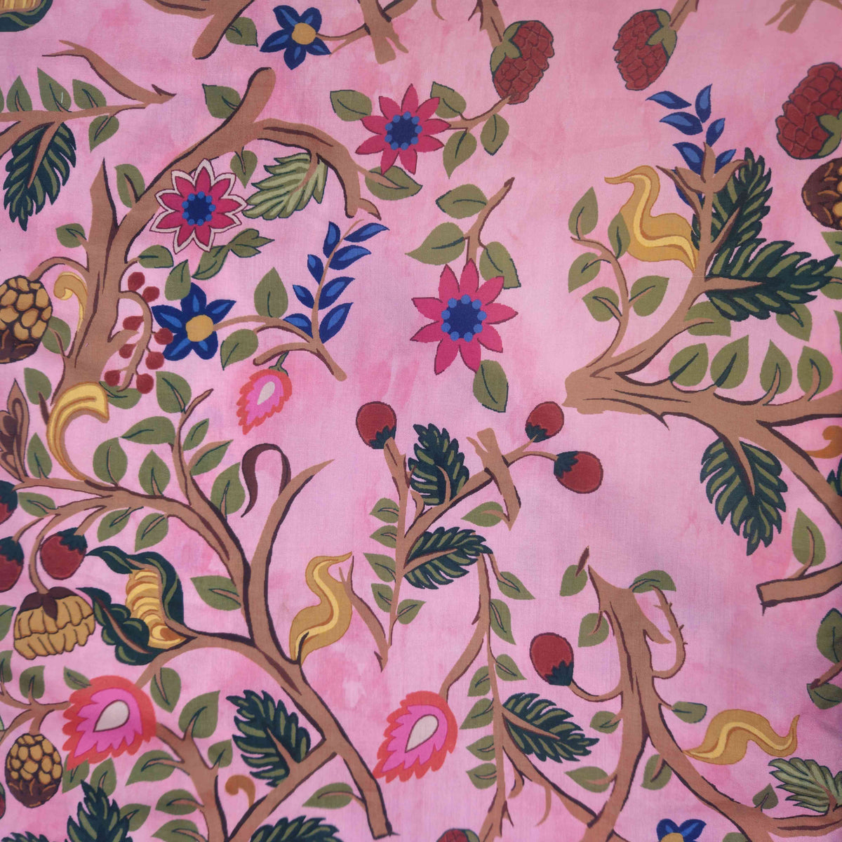 Pink Floral Print Muslin MTF-26510 – image 2 of 3
