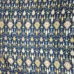 Black Handblock Print Modal Satin VC-16457 – image 2 of 3