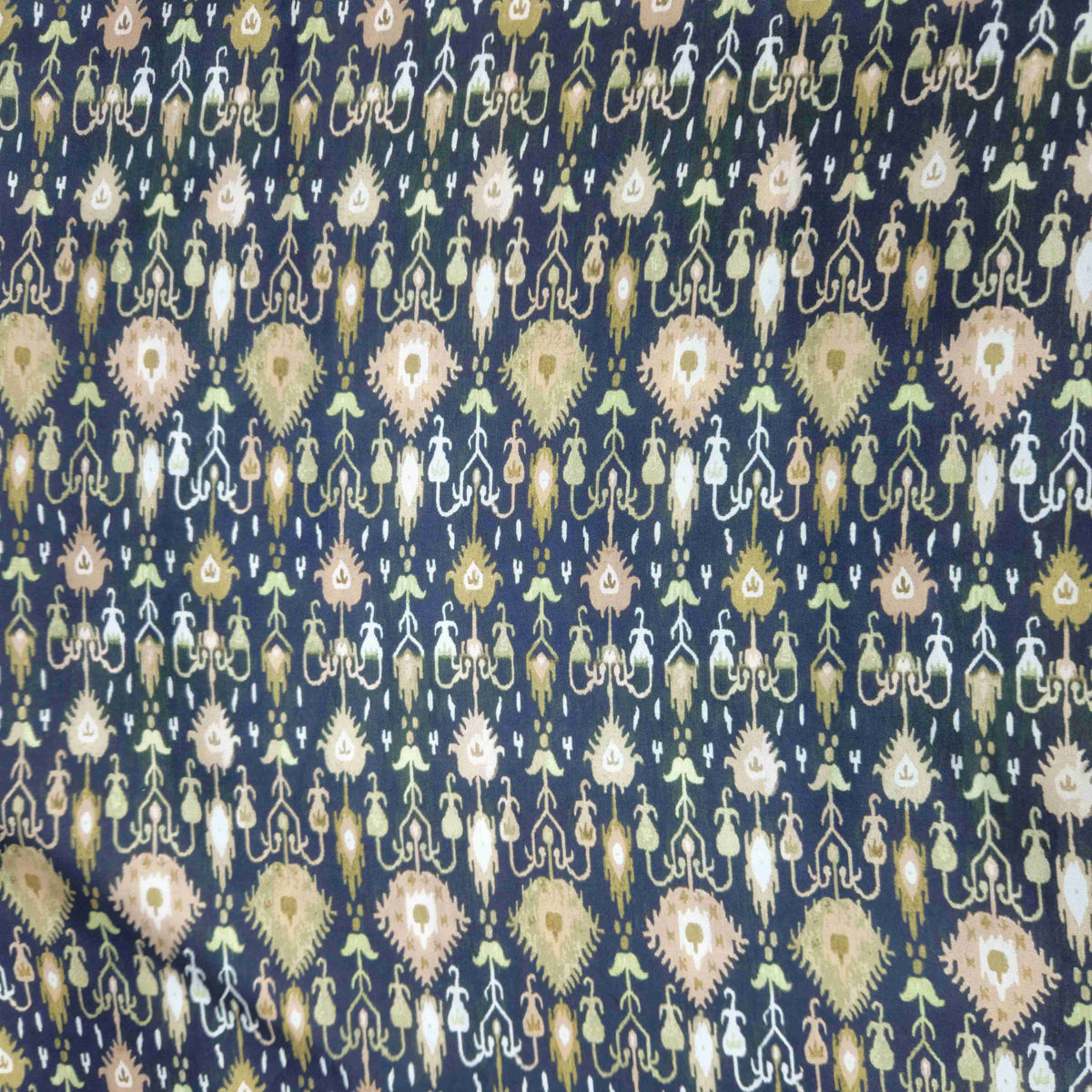 Black Handblock Print Modal Satin VC-16457 – image 2 of 3