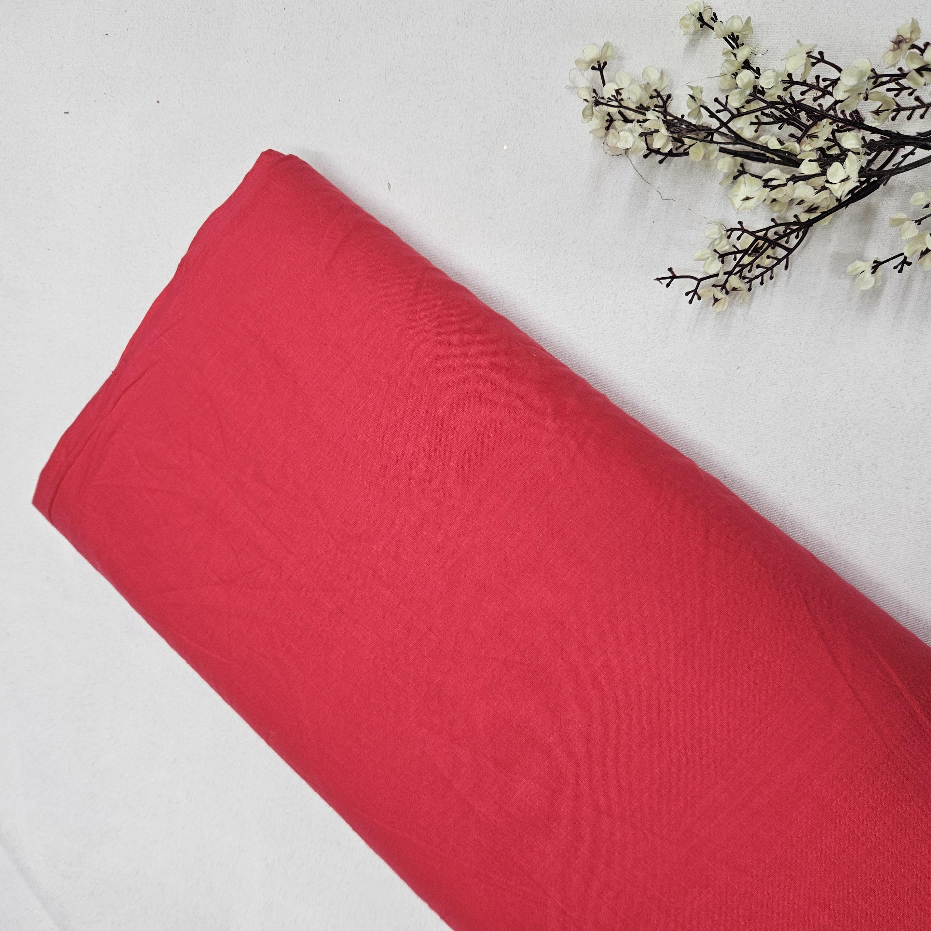Magenta Pink Solid Cotton Mulmul MSMR-17003