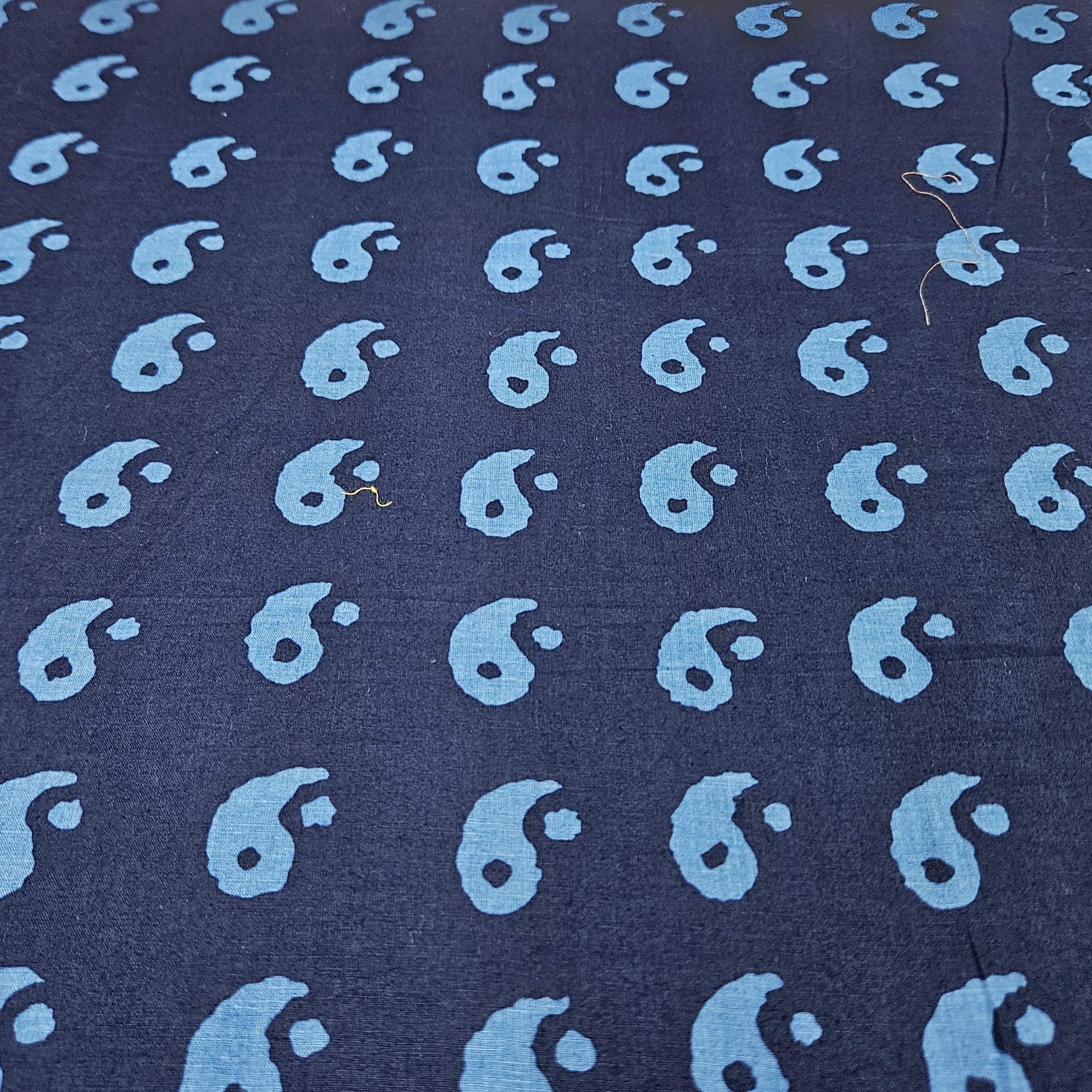 Blue Digital Print Cotton Super Fabric TU-1815